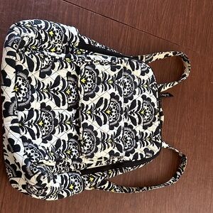 Vera Bradley Floral Black and White Backpack